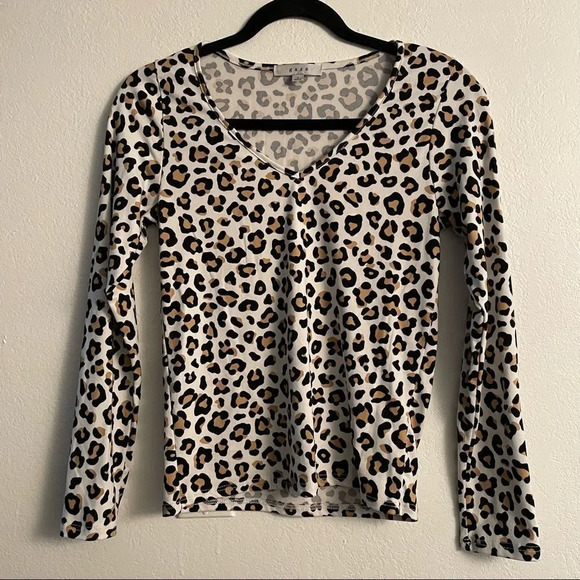 Gaze Cheetah Print Long Sleeve Top - Picture 3 of 12
